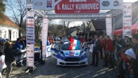 A CEREMONIAL START TO DAY TWO OF THE KUMROVEC RALLY