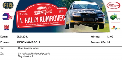 Objavljena je informacija br.1!